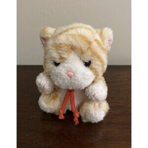 Joyful Mates Takenoko Japan Striped Orange Tabby Kitty Cat Bell Tail Kawaii 4"